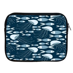 Jellyfish Fish Cartoon Sea Seaworld Apple Ipad 2/3/4 Zipper Cases by Mariart