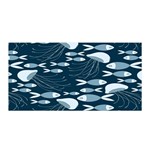 Jellyfish Fish Cartoon Sea Seaworld Satin Wrap Front