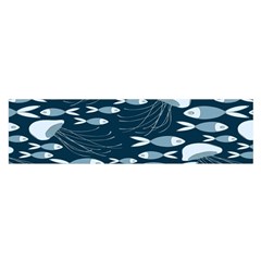 Jellyfish Fish Cartoon Sea Seaworld Satin Scarf (oblong) by Mariart