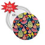 Fruit Pineapple Watermelon Orange Tomato Fruits 2.25  Buttons (100 pack)  Front