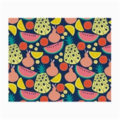 Fruit Pineapple Watermelon Orange Tomato Fruits Small Glasses Cloth by Mariart