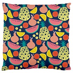 Fruit Pineapple Watermelon Orange Tomato Fruits Standard Flano Cushion Case (one Side)