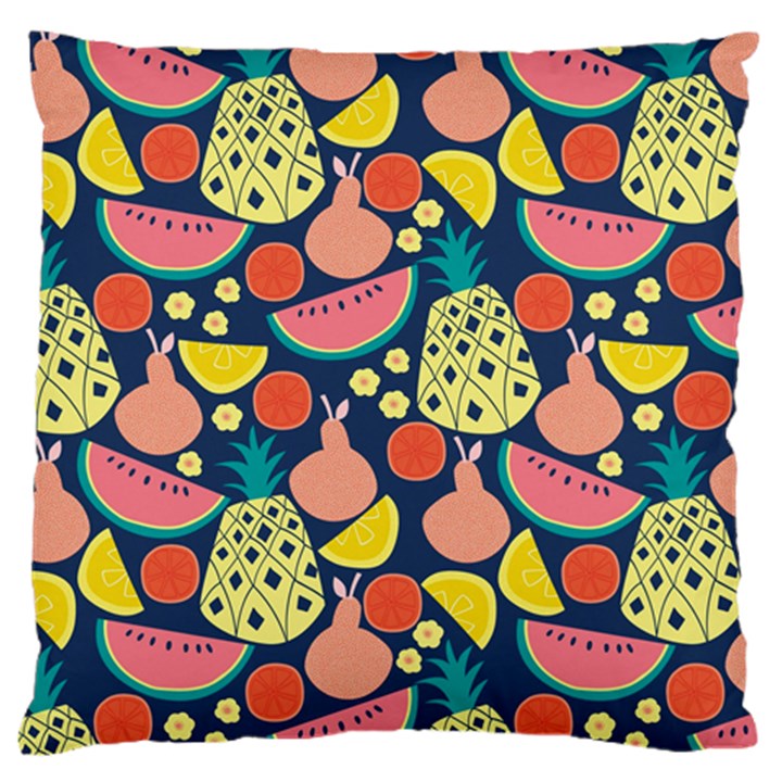 Fruit Pineapple Watermelon Orange Tomato Fruits Standard Flano Cushion Case (One Side)