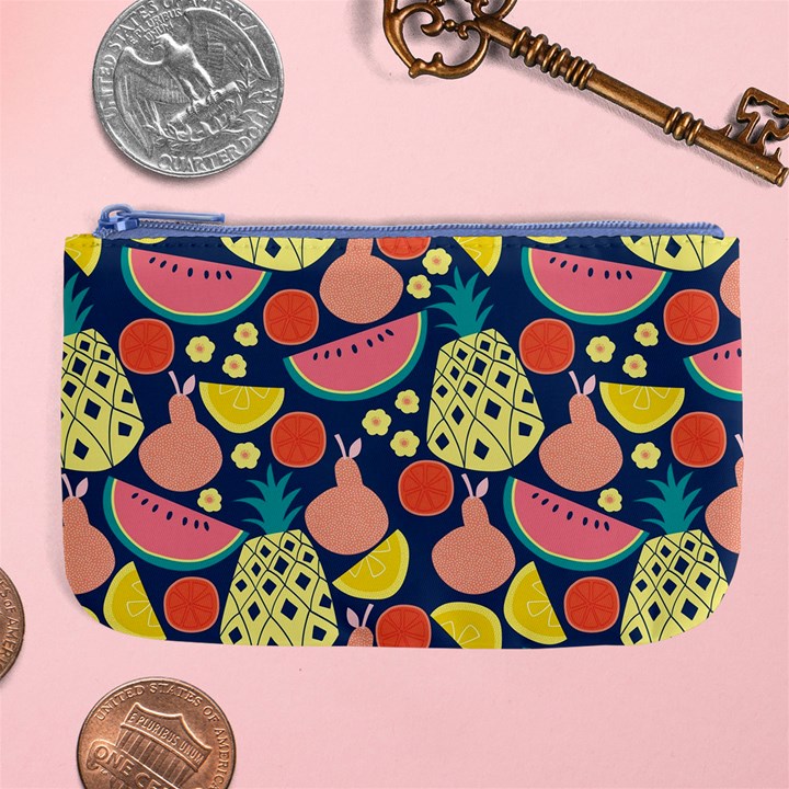 Fruit Pineapple Watermelon Orange Tomato Fruits Large Coin Purse