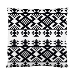 Model Traditional Draperie Line Black White Triangle Standard Cushion Case (two Sides) by Mariart