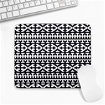 Model Traditional Draperie Line Black White Large Mousepads Front