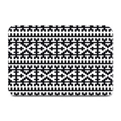 Model Traditional Draperie Line Black White Plate Mats by Mariart