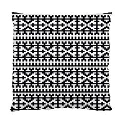 Model Traditional Draperie Line Black White Standard Cushion Case (two Sides)