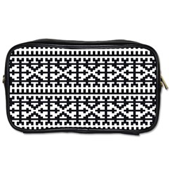 Model Traditional Draperie Line Black White Toiletries Bags by Mariart