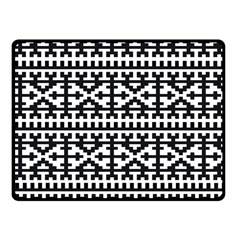 Model Traditional Draperie Line Black White Fleece Blanket (small) by Mariart