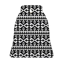 Model Traditional Draperie Line Black White Ornament (bell)