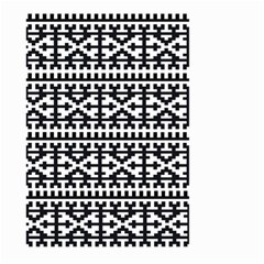 Model Traditional Draperie Line Black White Large Garden Flag (two Sides)