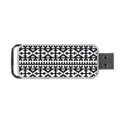 Model Traditional Draperie Line Black White Portable Usb Flash (two Sides)