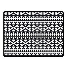 Model Traditional Draperie Line Black White Double Sided Fleece Blanket (small) 