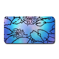 Lotus Flower Wall Purple Blue Medium Bar Mats by Mariart