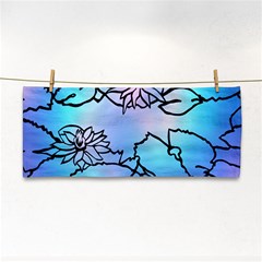 Lotus Flower Wall Purple Blue Cosmetic Storage Cases