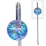 Lotus Flower Wall Purple Blue Book Mark Front