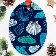 Mega Menu Seashells Ornament (oval)