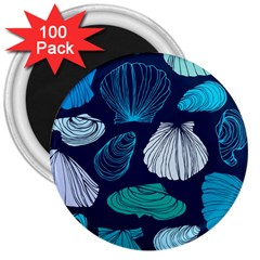 Mega Menu Seashells 3  Magnets (100 Pack) by Mariart