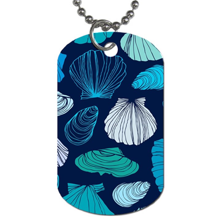 Mega Menu Seashells Dog Tag (Two Sides)