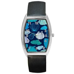 Mega Menu Seashells Barrel Style Metal Watch