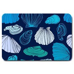 Mega Menu Seashells Large Doormat  by Mariart