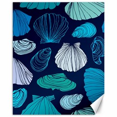 Mega Menu Seashells Canvas 11  X 14   by Mariart