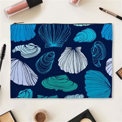 Mega Menu Seashells Cosmetic Bag (xl) by Mariart