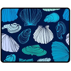 Mega Menu Seashells Fleece Blanket (medium)  by Mariart