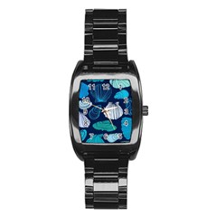 Mega Menu Seashells Stainless Steel Barrel Watch by Mariart