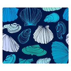 Mega Menu Seashells Double Sided Flano Blanket (small)  by Mariart