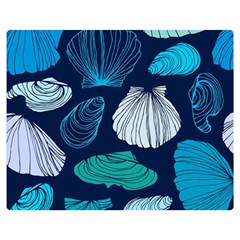 Mega Menu Seashells Double Sided Flano Blanket (medium)  by Mariart