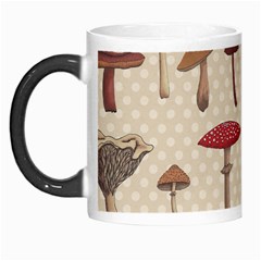 Mushroom Madness Red Grey Brown Polka Dots Morph Mugs