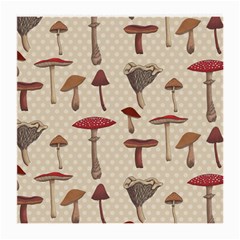 Mushroom Madness Red Grey Brown Polka Dots Medium Glasses Cloth (2-side)