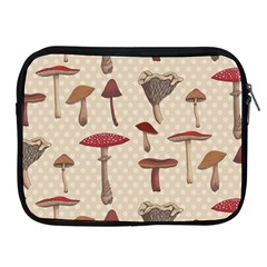 Mushroom Madness Red Grey Brown Polka Dots Apple Ipad 2/3/4 Zipper Cases by Mariart