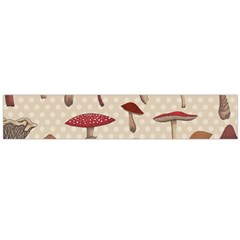 Mushroom Madness Red Grey Brown Polka Dots Flano Scarf (large)