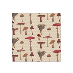 Mushroom Madness Red Grey Brown Polka Dots Satin Bandana Scarf by Mariart