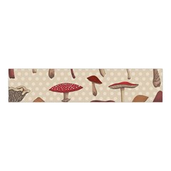 Mushroom Madness Red Grey Brown Polka Dots Velvet Scrunchie by Mariart