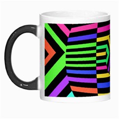 Optical Illusion Line Wave Chevron Rainbow Colorfull Morph Mugs