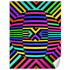 Optical Illusion Line Wave Chevron Rainbow Colorfull Canvas 36  X 48   by Mariart