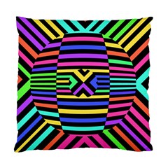 Optical Illusion Line Wave Chevron Rainbow Colorfull Standard Cushion Case (two Sides) by Mariart