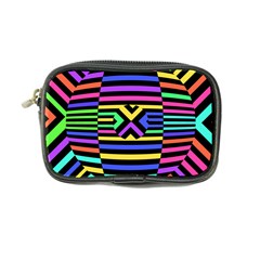 Optical Illusion Line Wave Chevron Rainbow Colorfull Coin Purse by Mariart