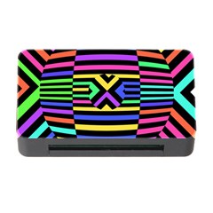 Optical Illusion Line Wave Chevron Rainbow Colorfull Memory Card Reader With Cf