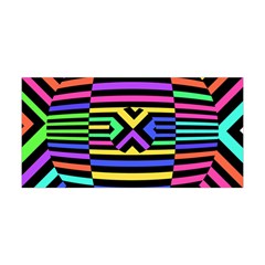 Optical Illusion Line Wave Chevron Rainbow Colorfull Yoga Headband by Mariart