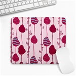 Original Tree Bird Leaf Flower Floral Pink Wave Chevron Blue Polka Dots Large Mousepads Front