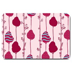 Original Tree Bird Leaf Flower Floral Pink Wave Chevron Blue Polka Dots Large Doormat  by Mariart