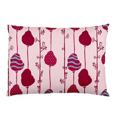 Original Tree Bird Leaf Flower Floral Pink Wave Chevron Blue Polka Dots Pillow Case by Mariart