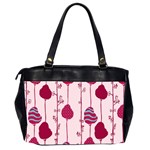 Original Tree Bird Leaf Flower Floral Pink Wave Chevron Blue Polka Dots Office Handbags (2 Sides)  Back