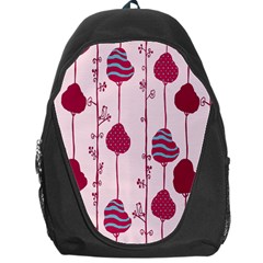 Original Tree Bird Leaf Flower Floral Pink Wave Chevron Blue Polka Dots Backpack Bag by Mariart