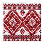 Model Traditional Draperie Line Red White Triangle Tile Coasters Front